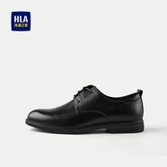 HLA海瀾之家皮鞋男加寬楦型舒適透氣耐穿正裝鞋子男HSXSD5J003A