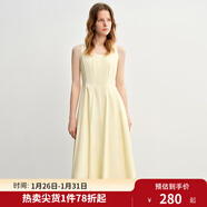 獨束大碼女裝【線(xiàn)雕裙】歐若風(fēng)氣質(zhì)連衣裙2025新款時(shí)尚顯瘦吊帶裙 香草米-梨型 XL （尺碼：3）