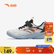 安踏兒童男大童跑鞋秋耐磨透氣中大童輕便運動(dòng)鞋鞋A12535502