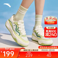 安踏曲奇女鞋板鞋新款潮流厚底軟底鞋子女小白鞋丑萌舒適休閑鞋運動(dòng)鞋