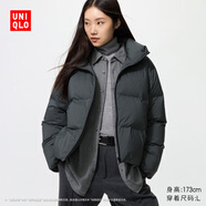 優(yōu)衣庫女裝無(wú)縫羽絨短茄克/外套夾克478578 07 青灰色 3XL /170/108C