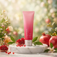 雅詩(shī)蘭黛鮮活亮采二合一潔面乳125ml 新版紅石榴潔面泥膜二合一洗面奶