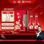 紅星二鍋頭 富貴花開(kāi)百年酒 兼香型白酒 52度 500ml*2 雙支 年貨送禮