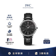萬(wàn)國（IWC）禮物 柏濤菲諾系列 黑盤(pán)銀針 鱷魚(yú)皮 紅60 男表 IW356502 40mm