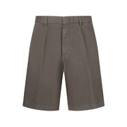 杰尼亞（Zegna）25春夏新品 男士Summer Chino休閑短褲五分褲男裝 UFI37A9 TB05 N07 深灰褐色 46 /s