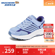 斯凱奇（Skechers）男童魔術(shù)貼透氣運動(dòng)鞋405047L 藍色/BLU 40