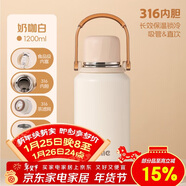 希樂(lè )保溫杯316不銹鋼大容量泡茶杯一蓋兩用男女士戶(hù)外便攜手提水杯子