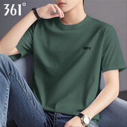 361°t恤男短袖衣服運動(dòng)服飾籃球體恤春夏季冰絲速干跑步男士健身裝 松樹(shù)綠-11 2XL