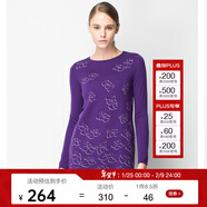 PORTS寶姿 長(cháng)袖圓領(lǐng)套頭毛針織裙LW9K281JKW002 ACAI MIX M