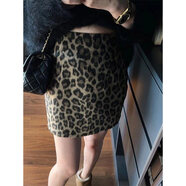 俏博萊網(wǎng)紅炸街減齡洋氣時(shí)尚套裝女秋冬2023新款高級感氣質(zhì)豹紋裙兩件套 卡其色裙子【高級感超好看小個(gè)子高腰褲裙外穿法式覆古 XS