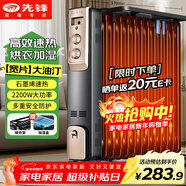 先鋒石墨烯取暖器電暖器電暖氣片家用電熱油汀13片全屋升溫智能恒溫低噪節能烘衣加濕DYT-Z2