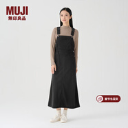 MUJI女式 燈芯絨 背帶裙中長(cháng)款連衣裙半身裙女秋款裙子美拉德BE10CC3A 深灰色 M （160/66A）