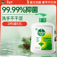 滴露（Dettol）洗手液松木500g瓶 健康抑菌消毒非補充裝 兒童家庭用清爽去油