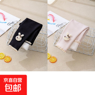 女童冬裝加絨加厚打底褲兒童秋冬季一體絨外穿洋氣寶寶保暖長(cháng)褲子 黑色+米杏【2條裝】加絨款 140 建議體重【45-55斤】