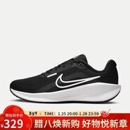 耐克NIKE跑步鞋女緩震透氣DOWNSHIFTER 13運動(dòng)鞋FD6476-001黑白37.5