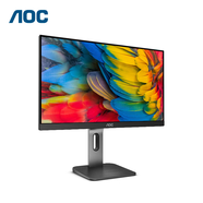 AOC顯示器 23.8英寸IPS高清低藍光 旋轉升降窄邊框 家用辦公電腦顯示屏 24P1U