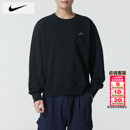 耐克（NIKE）衛衣冬季男2026新款運動(dòng)服裝針織透氣套頭衫保暖圓領(lǐng)外套男士衛衣 IB3304-010/加絨/曬圖退10 L 【175】體重130~150斤左右