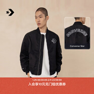 匡威（Converse）官方 刺繡美式復古飛行員夾克男外套MCH658 MCH658-023 XL (180/104A)