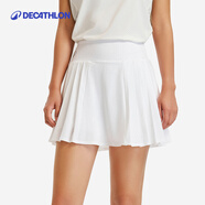 迪卡儂羽毛球裙運動(dòng)短裙網(wǎng)球裙女裙褲半身裙百褶裙-5184767