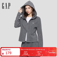 蓋璞女裝2025秋季新款刺繡logo合身拉鏈連帽針織衫顯瘦上衣792688