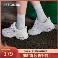 斯凱奇（Skechers）新年禮物女鞋冬季厚底老爹鞋百搭軟底舒適外穿運動(dòng)鞋11959
