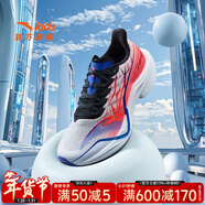 安踏（ANTA）兒童運動(dòng)鞋男大童鞋2026秋冬新品網(wǎng)面透氣氮科技緩震馬赫5.0跑鞋 安踏白/熒光亮深紅/黑-1 39