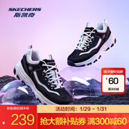 斯凱奇（Skechers）奧利奧熊貓鞋丨老爹鞋女經(jīng)典黑白復古秋冬輕便潮流增高運動(dòng)休閑鞋 【男款】黑色/白色/BKW 43