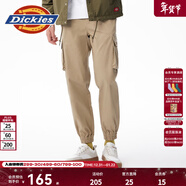 Dickies休閑褲 男女同款新復古回潮印花多口袋束口工裝褲百搭8 沙色 30