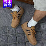 阿迪達斯（adidas）小鋸齒美高風(fēng)籃球板鞋男鞋女鞋冬季新款運動(dòng)鞋低幫休閑鞋 「小鋸齒」KK1415棕色黑 36