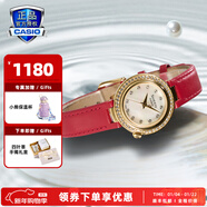 卡西歐（CASIO）手表女sheen系列藍寶石鏡面商務(wù)時(shí)尚百搭守護星女表送女友潮流表 SHE-4565GRL-7APRC