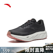 安踏（ANTA）PG7丨旅步2.5丨跑鞋女秋冬緩震透氣跑步鞋輕便舒適運動(dòng)鞋女 【革面】基礎黑-9 37.5 (女6.5)