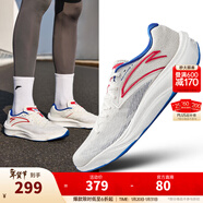 安踏（ANTA）柏油路霸2丨氮科技跑步鞋減震回彈運動(dòng)鞋 象牙白/正藍233-5 40.5