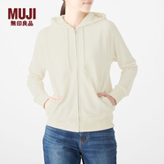 MUJI女式 粗細不均毛圈 拉鏈連帽衫 衛衣 W9AB101 短款外套
