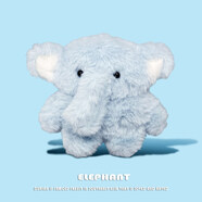 何健弓適用RedmiBuds6青春版耳機套紅米Buds5Pro降噪耳機保護套redmi6pro瘋狂動(dòng)物成矽膠buds4pro充電倉 【毛絨款 淺藍色小象】軟殼 Redmi紅米Buds 6青春版