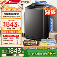 小天鵝（LittleSwan）10KG水魔方變頻波輪 安靜節能納米銀離子除菌防污染后控觸屏護腰一級能效家電 10KG小烏梅|高端銷(xiāo)冠水魔方|VE20