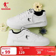 喬丹男鞋板鞋皮革面小白鞋空軍一號厚底增高學(xué)生休閑運動(dòng)鞋 純凈白/黑色/純凈白 全新升級 40