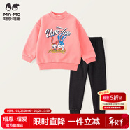 瑁恩·瑁愛(ài)斷碼特價(jià)女童雙層加絨加厚金鉆絨保暖內衣套裝冬秋衣秋褲 04#兔耳萌寶(果粉) 100 建議身高85cm