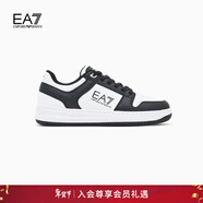 EMPORIO ARMANI/阿瑪尼官方旗艦【新年禮物】EA7/男女運動(dòng)滑板鞋 MC001-黑色/白色 (尺碼偏小，建議拍大一碼) 39.5 ( IT 6.5 | 39 1/3)