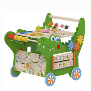 宰摟VIGA早教八合一繞珠認知游戲箱 粉紅色 鱷魚(yú)學(xué)步車(chē)