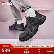 FILA 斐樂(lè )貓爪鞋4代女鞋老爹鞋情侶運動(dòng)鞋復古時(shí)尚休閑鞋網(wǎng)面透氣 【男款】黑-BK 40
