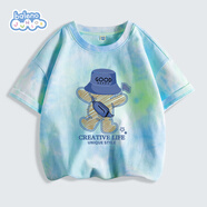 班尼路（Baleno）童裝男童短袖T恤夏季中大童時(shí)髦扎染半袖衣服兒童百搭夏裝上衣