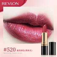 露華濃麗采保濕滋潤唇膏女士啞光黑管口紅4.2g不掉色美妝化妝品女彩妝 520#葡萄酒色（細閃質(zhì)地）