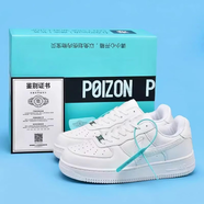 AJNIKER網(wǎng)aj男鞋空軍一號白黑金黑白熊貓AF1情侶休閑板鞋男女運動(dòng)鞋 全白 【退貨包運費+七天無(wú)理由】 35