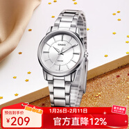 卡西歐（CASIO） 女表 時(shí)尚休閑石英表 簡(jiǎn)約指針學(xué)生女表情人節禮物 LTP-1303D-7A