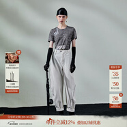 日著(zhù)（rizhuo）原創(chuàng  )設計女裝春季新款女士寬松百搭顯瘦褲子女蘿卜哈倫長(cháng)褲 尋游白 L