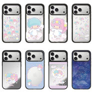 何健弓雙子星Kiki和aa適用17promax殼iphone16promax蘋(píng)果15pus卡通14卡通可愛(ài)13防摔12保護套手機殼女 雙子星貼紙滿(mǎn)印 原版黑框 iPhone 17 Pro Max