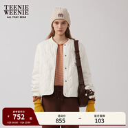Teenie Weenie【兩面穿】小熊女裝外套冬季時(shí)尚美拉德簡(jiǎn)約休閑棉服 象牙白 S (160)