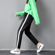 希安紀女褲子休閑新款夏秋薄款學(xué)生韓版ulzzang百搭休閑哈倫運動(dòng)褲 0310# 2XL