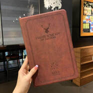 何健弓適用華為GOT一W09保護套防摔GOTW29平板外殼matepadpro11寸皮套GOTw09保護套G0T_AL19電腦殼子got- 鹿首軟殼 酒紅色（特價(jià)無(wú)贈品） 華為Mate Pad Pro 11