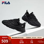 FILA斐樂(lè )女鞋跑步鞋火星二代復古老爹鞋運動(dòng)鞋休閑慢跑鞋FILA MARS Ⅱ 黑色-BK-F12W141116F 35.5